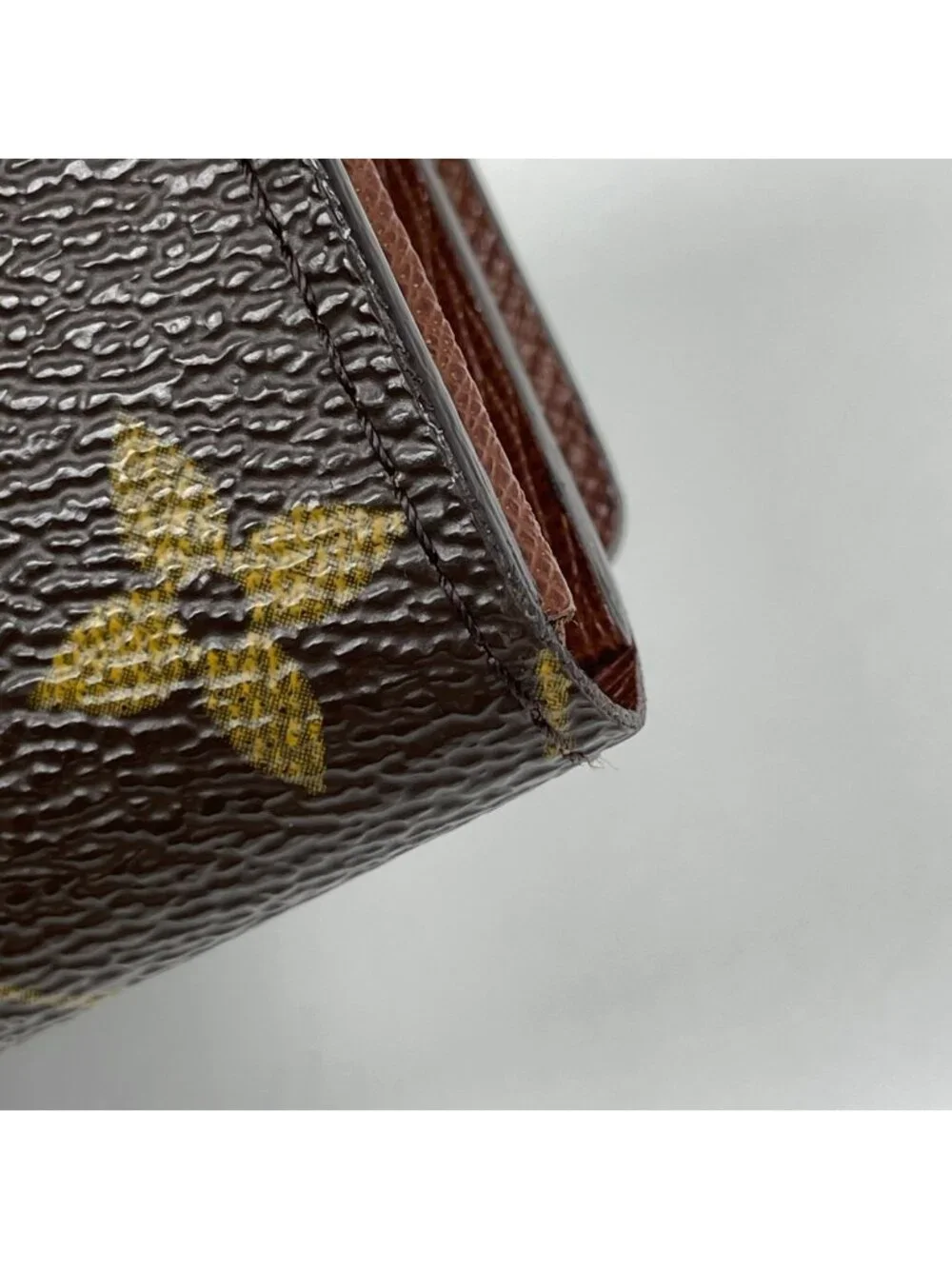Louis Vuitton Porte Monet Billets Tresor Bifold Wallet Monogram Brown